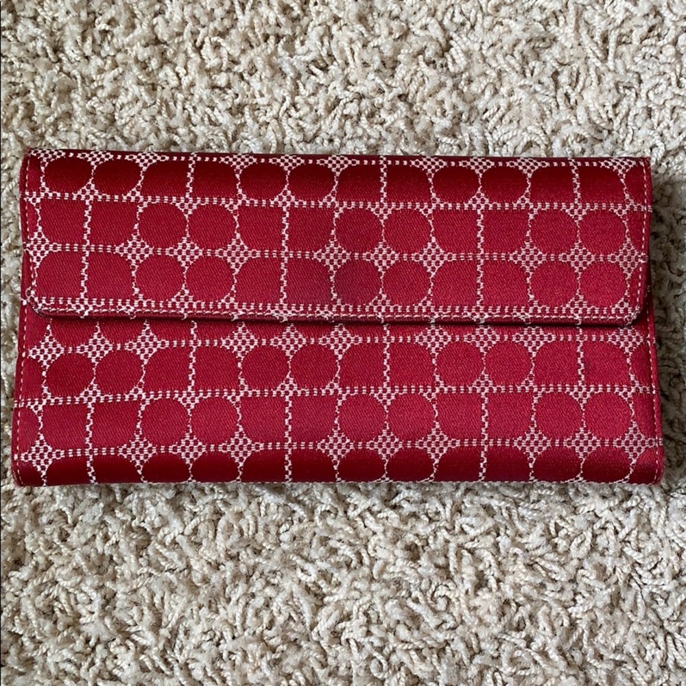 Kate Spade Red Monogram Wallet